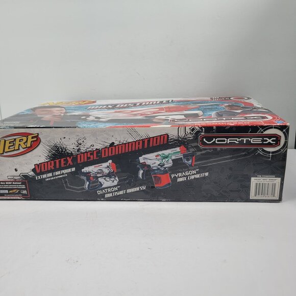 Nerf Vortex Revonix360 Blaster With 30 XLR Discs NIB - Picture 5 of 5